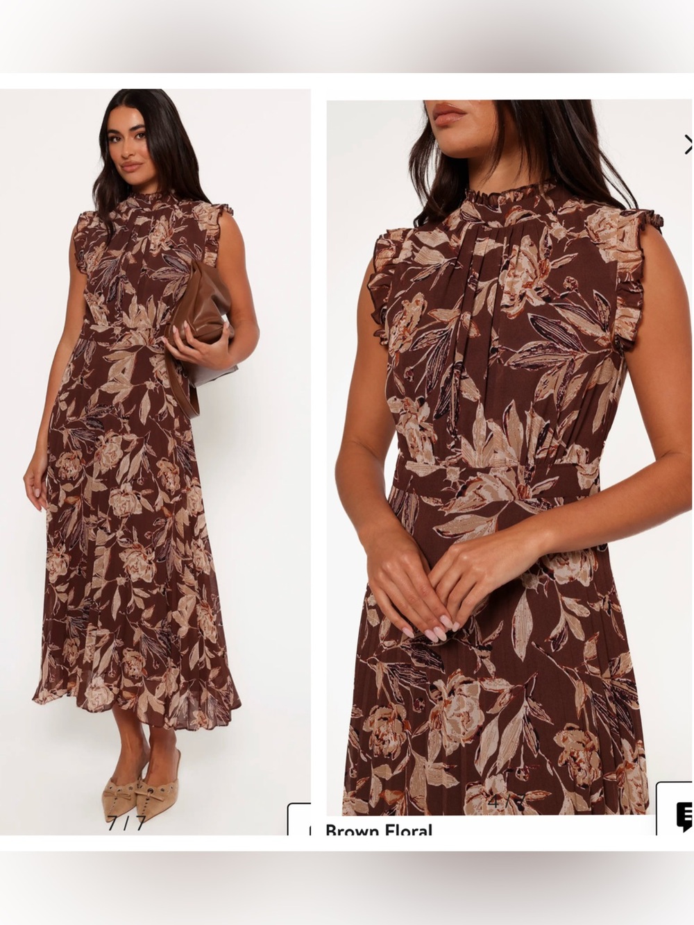 Petal & Pup Delphine Pleated Sleeveless Maxi Dress - Picture 2 of 7